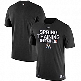 Men's Miami Marlins Nike Black Authentic Collection Legend Team Issue Performance T-Shirt,baseball caps,new era cap wholesale,wholesale hats